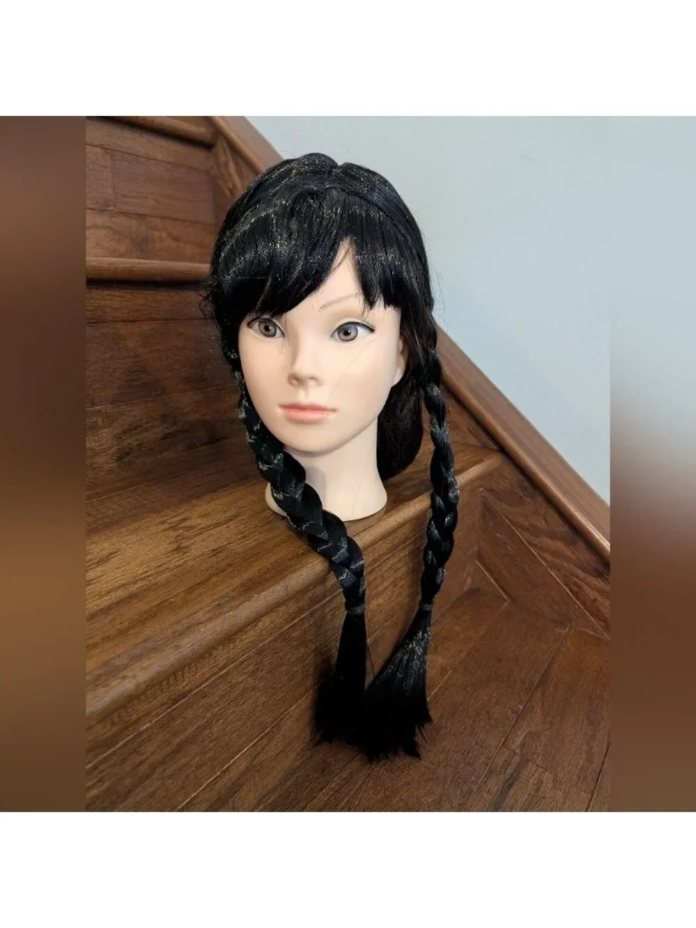 Wednesday Addams Costume Wig Adult Wig, Women, As Shown, One Size
